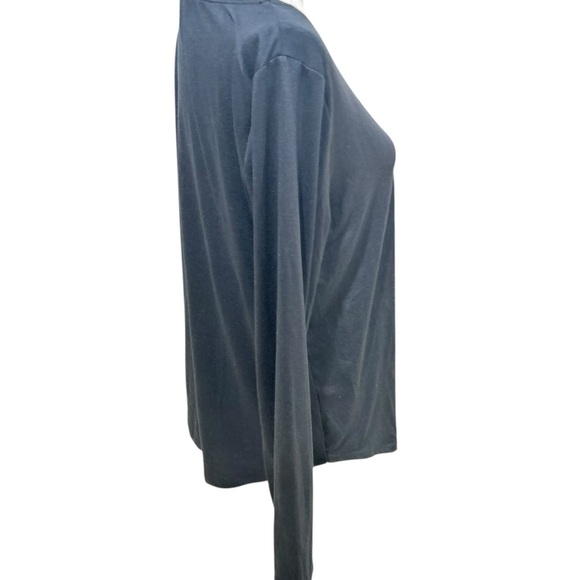 HUE black Long Sleeve Tee french bull Dog red scarf Graphic print size medium - Picture 6 of 7